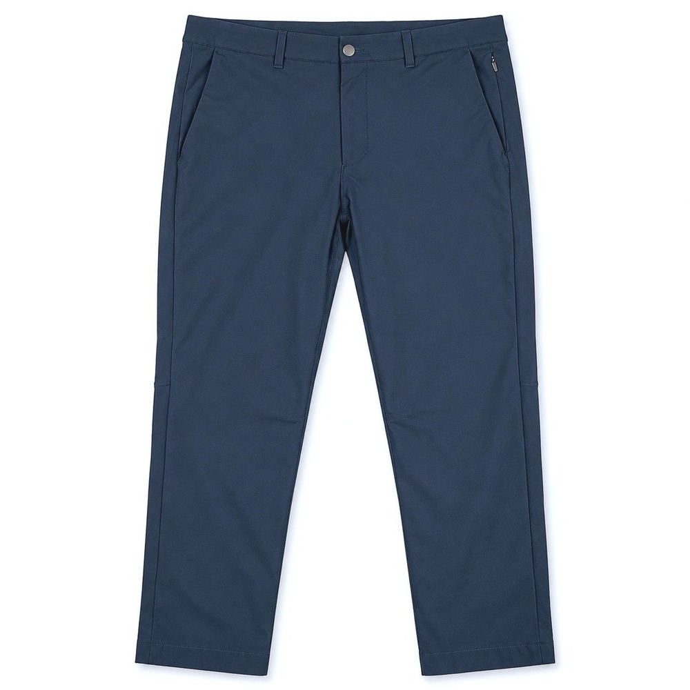 Lululemon Commission Slim Fit Pant Men's 36x25" Navy Warpstreme Chino Cropped